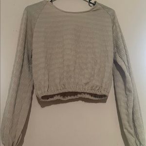 cropped long sleeve
